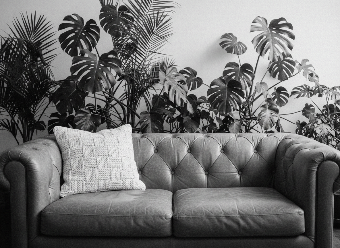 Warm, softly lit counselling space creating a welcoming environment